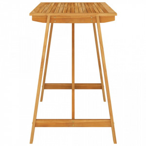 Masă bar de grădină, 140 x 70 x 104 cm, lemn masiv de acacia - V312409V - Img 3