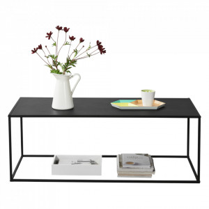Masa consola, 40 x 110 x 50 cm, negru mat - P65461667 - Img 2