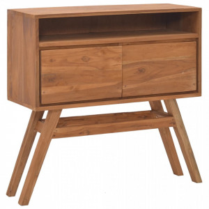 Masă consolă, 80x30x80 cm, lemn masiv de tec - V326135V - Img 2