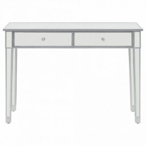 Masa consola tip oglinda, MDF si sticla, 106,5 x 38 x 76,5 cm - V246660V - Img 2