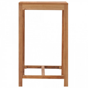 Masa de bar de gradina, 60 x 60 x 105 cm, lemn masiv de tec - V287235V - Img 2