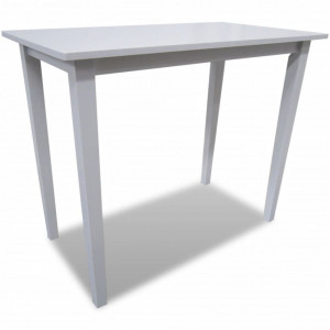 Masa de bar din lemn, alb - V241701V