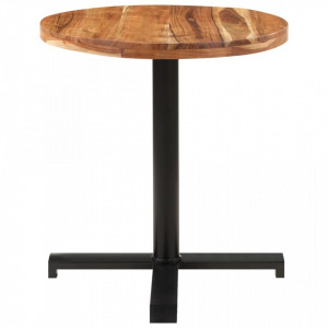 Masă de bistro, Ø70x75 cm, lemn masiv de acacia, rotundă - V320279V