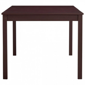Masa de bucatarie, maro inchis, 180 x 90 x 73 cm, lemn de pin - V283407V - Img 3