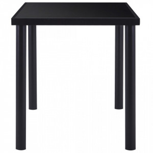 Masa de bucatarie, negru, 140 x 70 x 75 cm, sticla securizata - V281853V - Img 3