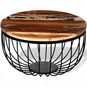 Masa de cafea din lemn reciclat de esenta tare - V244230V
