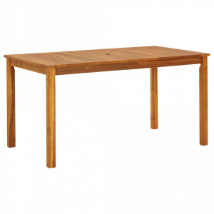 Masa de gradina, 140 x 80 x 74 cm, lemn masiv de acacia - V42618V