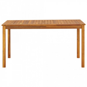 Masa de gradina, 140 x 80 x 74 cm, lemn masiv de acacia - V42618V - Img 3