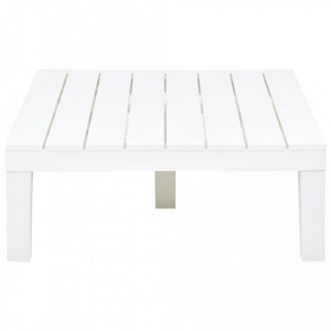 Masa de gradina, alb, 78 x 78 x 31 cm, plastic - V48827V - Img 3