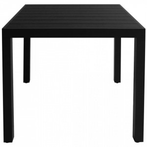 Masa de gradina din WPC si aluminiu, 80 x 80 x 74 cm, negru - V42790V - Img 2