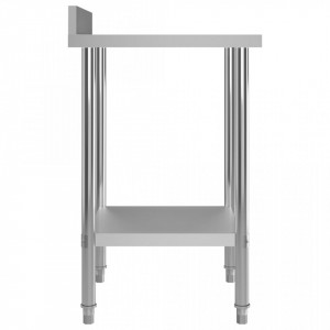 Masa de lucru bucatarie bordura antistropire 60x60x93 cm otel - V51185V - Img 4