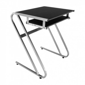 Masă PC, birou negru şi argintiu, 60 cm - TP85851 - Img 3
