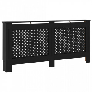 Masca pentru calorifer, negru, 172 x 19 x 81 cm, MDF - V288198V - Img 2