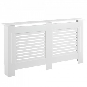 Masca protectie calorifer, 152x19x82cm, MDF, alb - P65324833 - Img 2