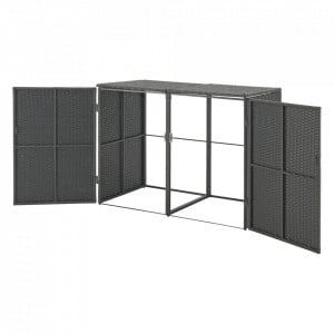 Masca pubela gunoi, 111 x 148 x 80 cm, gri inchis - P79473667 - Img 7