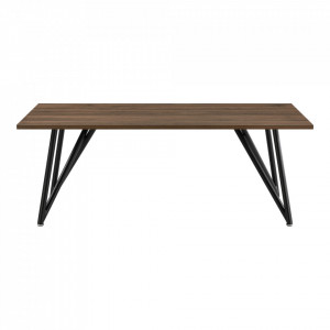 Masuta cafea, 120 x 60 x 45 cm, efect lemn nuanta inchisa - P77062381 - Img 4