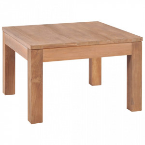 Masuta de cafea, 60x60x40 cm, lemn de tec cu finisaj natural - V246956V