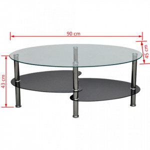 Masuta de cafea cu design exclusivist, negru - V240509V - Img 4