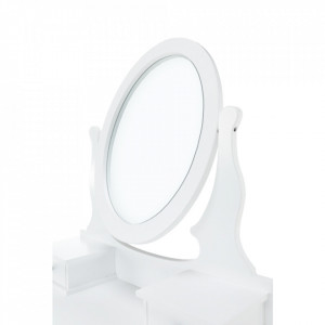 Măsuţă de toaletă cu scaun, alb, 72 cm - TP228273 - Img 20