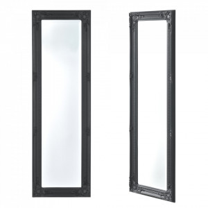 Oglinda de perete, 132 x 42 x 3,5 cm, lemn, gri inchis - P70635187 - Img 3