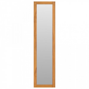 Oglindă de perete cu rafturi, 30x30x120 cm, lemn masiv de tec - V289070V - Img 1