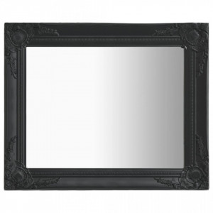Oglinda de perete in stil baroc, negru, 50 x 60 cm - V320319V - Img 2