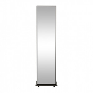 Oglindă de podea cu roţi, neagră, 40x168 cm - TP256733 - Img 13