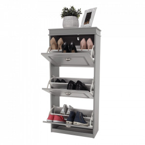 Pantofar, 3 compartimente, gri, 53x117x24 cm - TP289131 - Img 13