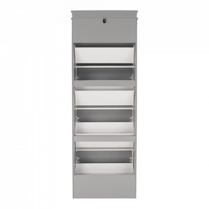Pantofar, 4 compartimente, gri, 53x152x24 cm - TP289133 - Img 16