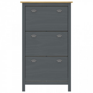 Pantofar Hill Range, gri, 72x35x124 cm, lemn masiv de pin - V289005V - Img 3