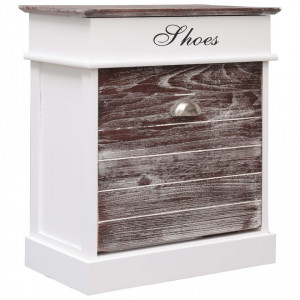 Pantofar, maro, 50 x 28 x 58 cm, lemn de paulownia - V284082V