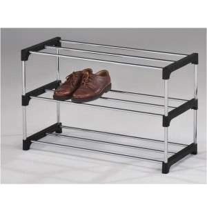 Pantofar, rafturi, crom, 80x49,5x31, cm - TP127779 - Img 3