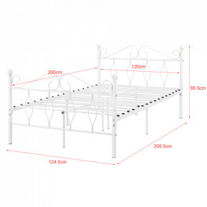 Pat metalic, 120x200 cm, 200 Kg, alb mat - P72375579 - Img 4