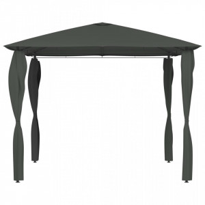 Pavilion cu huse pentru stâlpi, antracit, 3x3x2,6 m, 160 g/m² - V313607V