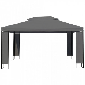 Pavilion cu șir de lumini LED, antracit, 3x4 m - V3070300V - Img 3