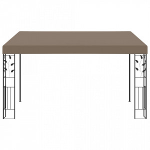 Pavilion montat de perete, gri taupe, 4 x 3 x 2,5 m - V312266V - Img 1