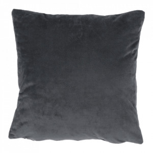 Pernă, material textil de catifea gri închis, 60x60 cm - TP238899 - Img 20