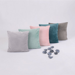 Pernă, material textil de catifea petrol, 60x60 cm - TP239005 - Img 17