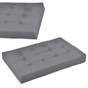 Perna sezut pentru mobilier paleti, 120 x 80 x 15 cm, gri deschis - P54694310 - Img 2
