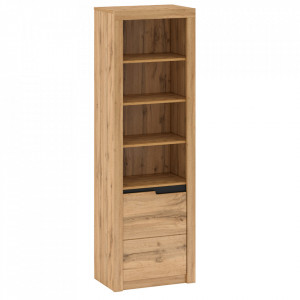 Raft, culoarea stejar, stânga, 63x39,7x197,2 cm - TP263955 - Img 1