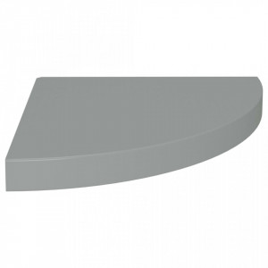 Rafturi coltar de perete, 4 buc., gri, 35 x 35 x 3,8 cm, MDF - V323924V - Img 4