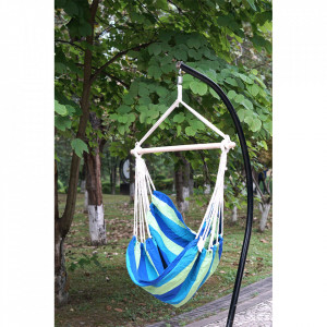 Scaun balansoar suspendabil, leagăn agăţat, multicolor, 100x130 cm - TP300323 - Img 10