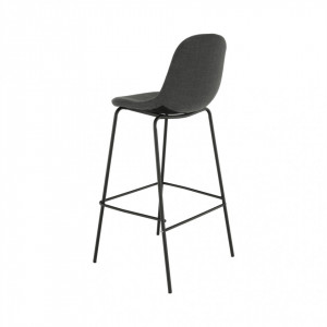 Scaun bar, material textil gri închis/metal - TP295302 - Img 12