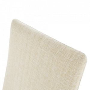 Scaun bucătărie, material textil bej/crom - TP182177 - Img 11
