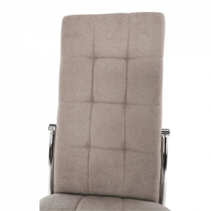 Scaun bucătărie, material textil maro/metal - TP206056 - Img 3