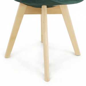 Scaun, catifea Velvet smarald/lemn fag - TP284339 - Img 10