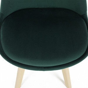 Scaun, catifea Velvet smarald/lemn fag - TP284339 - Img 14