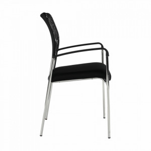 Scaun conferinţă, negru, 54x82x56 cm - TP255204 - Img 14