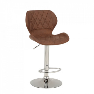 Scaun de bar, maro / crom - TP258577
