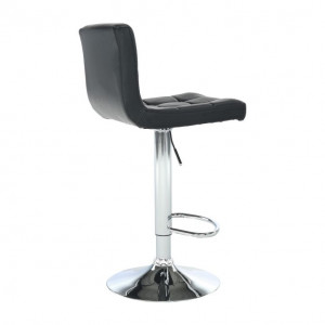 Scaun de bar, piele ecologică negru/crom - TP175173 - Img 15